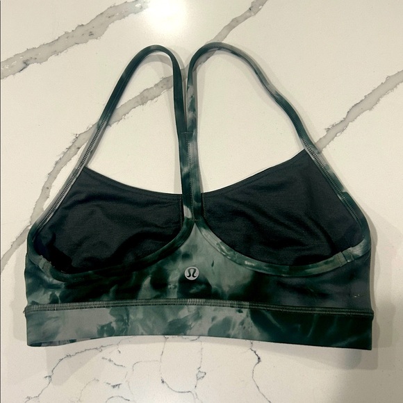 lululemon athletica Dark Green Marble Sports Bra - Picture 2 of 3